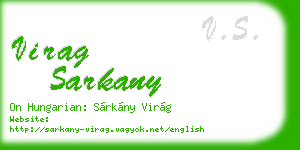virag sarkany business card
